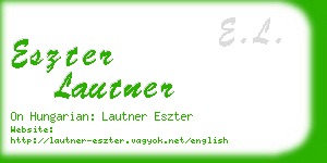 eszter lautner business card